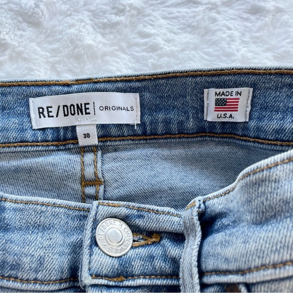 {Re/done} High-Rise Ankle Crop Comfort Stretch, Size 30 - Picture 9 of 11